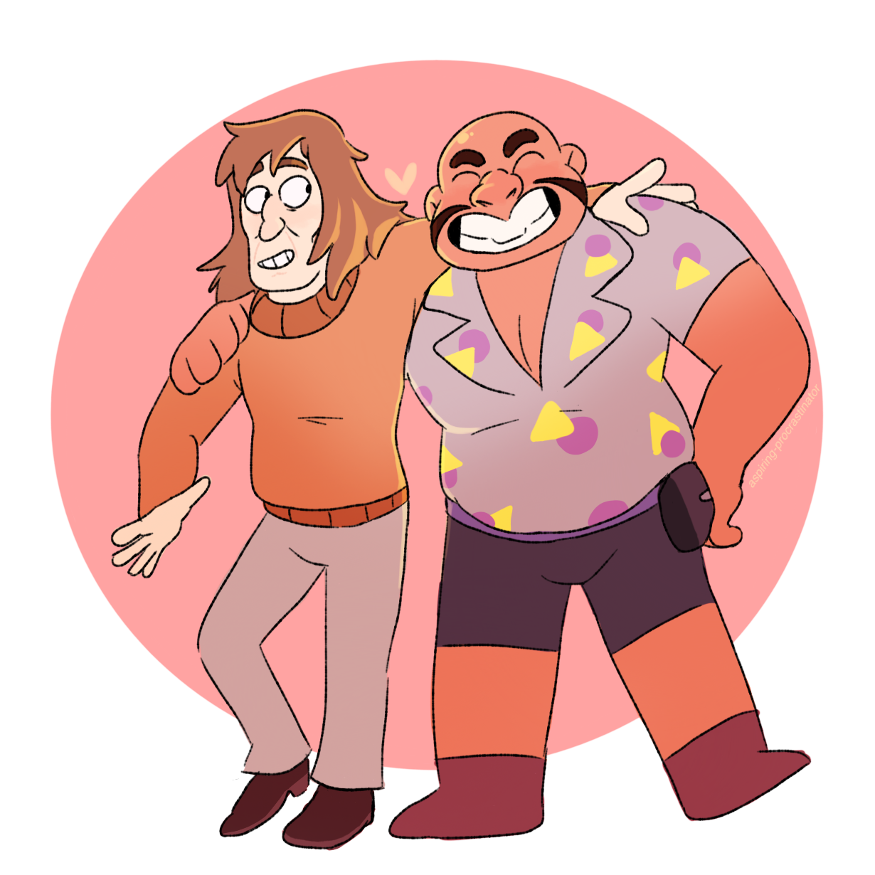 aspiring-procrastinator:  i just needed to draw these two! i really hope frowney