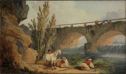 Bridge over a Cascade, Hubert Robert (1733-1808)