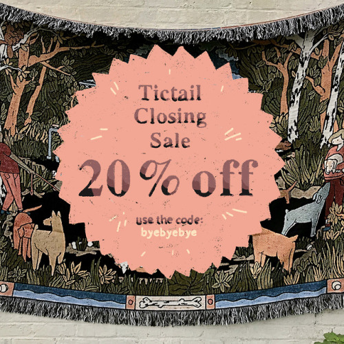 I still have a big sale going on in my Tictail shop. Tictail is shutting down by April 1st. ✏︎ http: