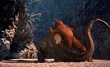 atomic-chronoscaph:Cyclops vs. Dragon - The 7th Voyage of Sinbad (1958)