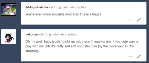 jyushimatsurepliez:  {9/10}@nekoosa {This isn’t even the first time you tell me, I don’t deserve this from you /////// Thank you so much TwT}