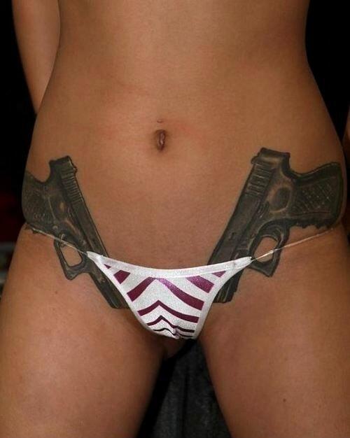 Bikini girls with guns