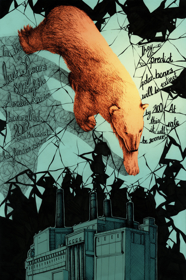 artmonia:  Human Harm: Posters for endangered species awareness by Suzanne Mills