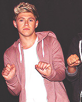 XXX : niall and the pastel pink hoodie photo