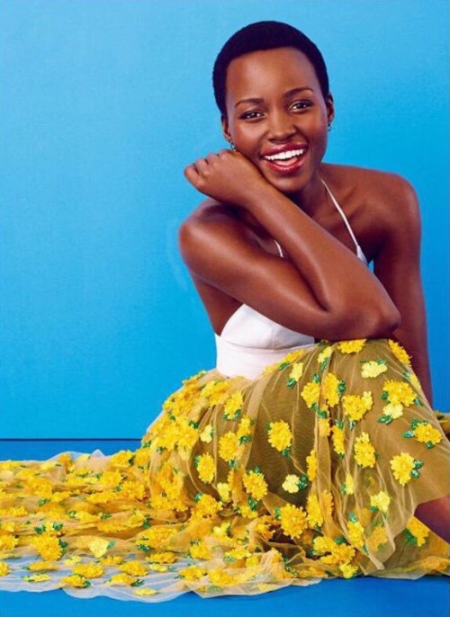 nakedsteamingeyes:  nikkofrikko:  Happy Birthday Lupita Nyong'o   “They told me I was too dark for tv but I came to accept myself.”  She is simply spectacularly radiant