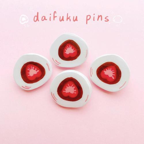 Cute Japanese Mochi Daifuku Pin //LunamoonieShop