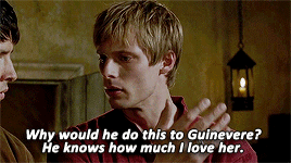 sircolinmorgan:Arthur + his love for Gwen.