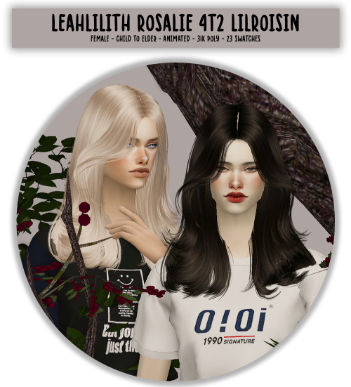 LeahLilith Rosalie 4t2 LilRoisin + Ombre’sThis hair looked bad in bodyshop for me, but in game I gue