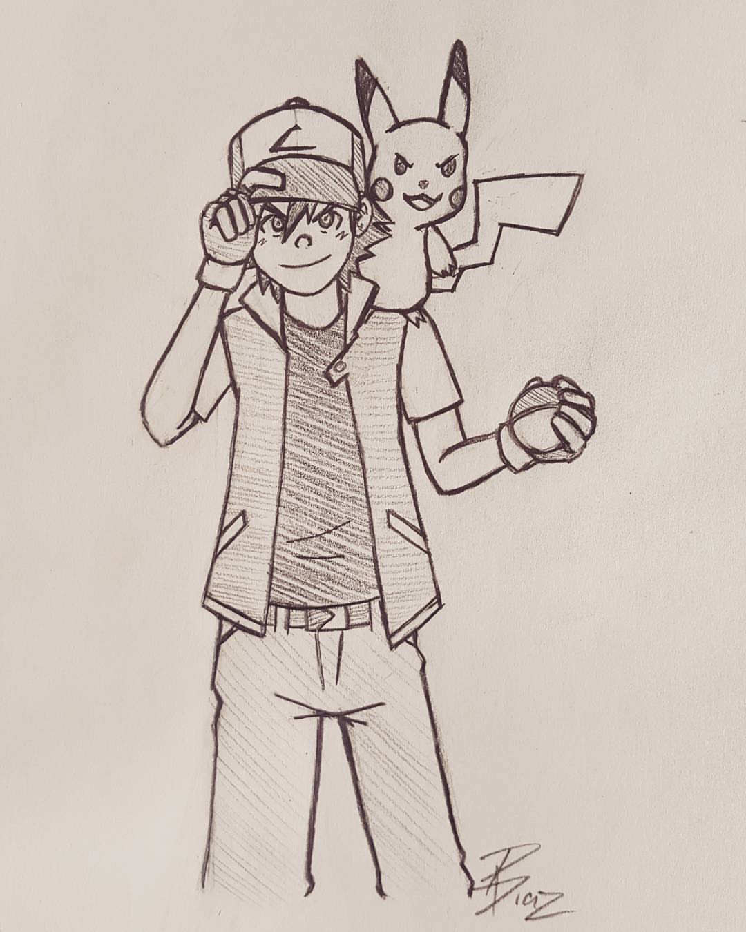 mechanicalspiral: He wants to be the very best!  Ash has gotten a lot of outfit changes