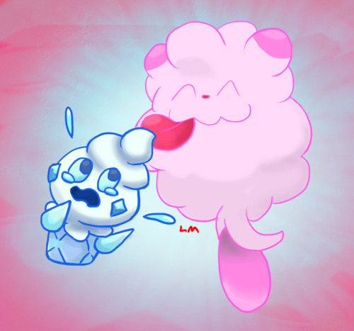 Cotton Candy and ice cream. :3