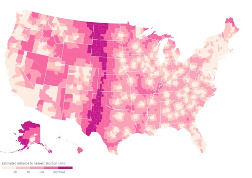 protego-et-servio:mapsontheweb:Estimated Distance to Nearest Abortion Clinic in United States.D: