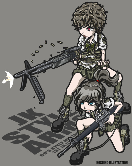 JK STYLE ARMSシリーズ60年代米軍（ナム戦）風兵装JK制圧射撃を行うマシンガンナーと前進移動を仕掛けるライフルマン