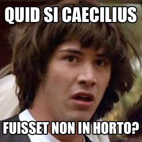Quid si CaeciliusFuisset non in horto?What if CaeciliusWasn’t in horto?(Original Version.)
