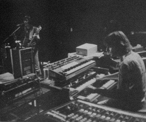 Rick Wright & Andy Bown. Pink Floyd The Wall Tour, 1980-81.
