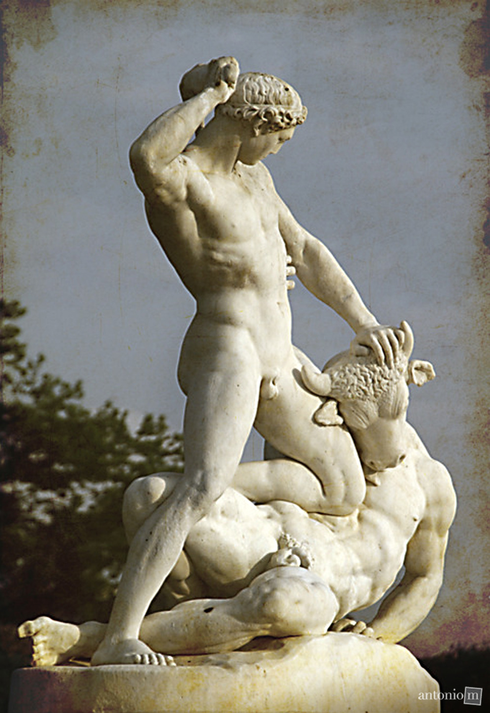 antonio-m:Theseus Flighting the Minotaur,Étienne Jules Ramey,Jardin des Tuileries,