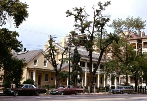 Beehive House, Home of Brigham Young and Some of His Many Wives, Salt Lake City Streetscape, 1969.Th