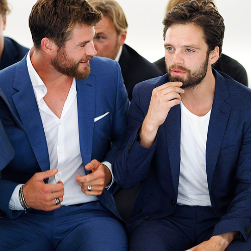 sebastianstansource - Sebastian Stan and Chris Hemsworth attend...