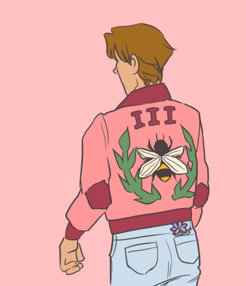 saint-tibbles: having a bee on the back of your letter jacket is totally punk rockan addition to thi