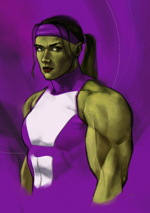 dimaiv-nov:doing portraits of she-hulk is my personal kind of therapy 