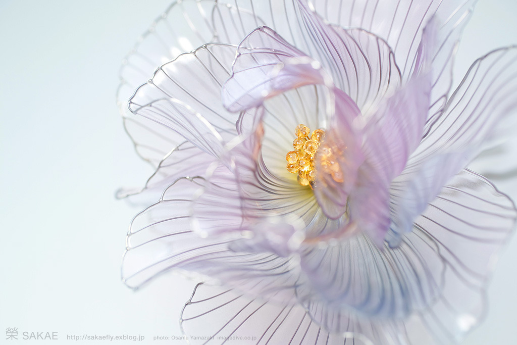 asylum-art:  Sakae: creates Exquisite Japanese Floral  Hairpins  on Facebook, Flickr