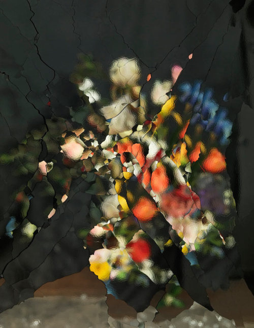culturenlifestyle:  Lush Flower Bouquet Reflected on a Broken MirrorIsraeli photographer Ori Gersht creates a psychedelic photography series, which includes an unconventional tool: a broken mirror. Entitled, On Reflection, the series uses plastic and