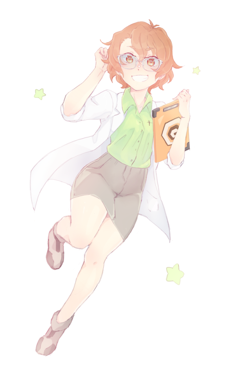 besh-drawing-stuff:thought pidge would look adorable with a mini skirt and a lapcoat so yeah …………..i