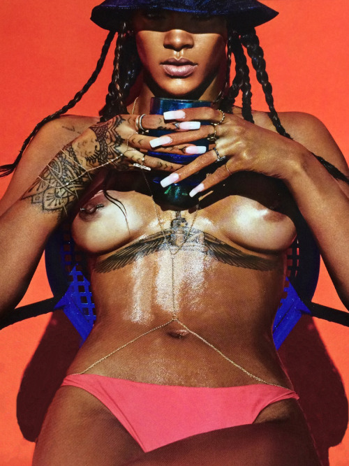 XXX boobs4victory:   Rihanna Topless Photoshoot photo