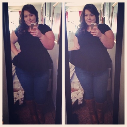fats:  #ootd - peplum 5ever. #fatshion #myhipsyall #damn
