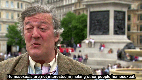 iwanttosingabouttragedy:  rhysws:  misshorrorshow-of-midgard:  Ladies, gents and non-binaries: Stephen Fry, man who possesses the most common sense of any human on earth.  A great and good human being!   This guy rules. 