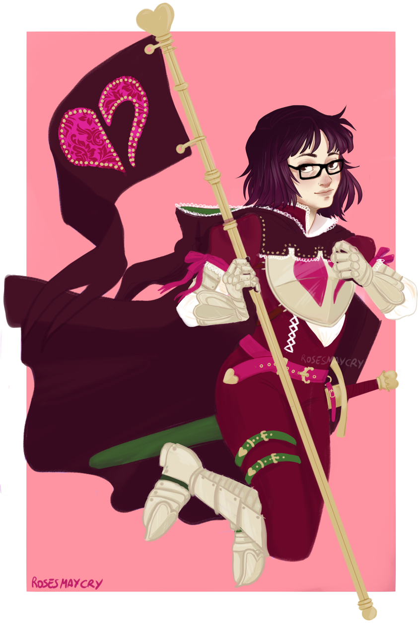 rosesmaycry:  The Knight of Heart Purest soul of the team, is ready to fight for