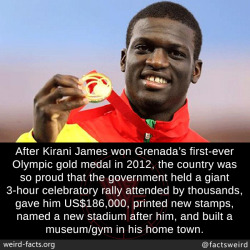 mindblowingfactz:  After Kirani James won