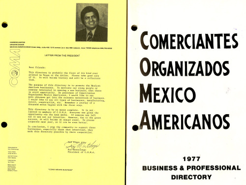 More from our Olga and Bidal Aguero Papers: this 1977 directory from Comerciantes Organizados Mexico