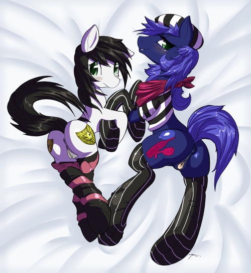 Sock ponies! <3 Characters of Little horse coffee. FuraffinityInkbunny