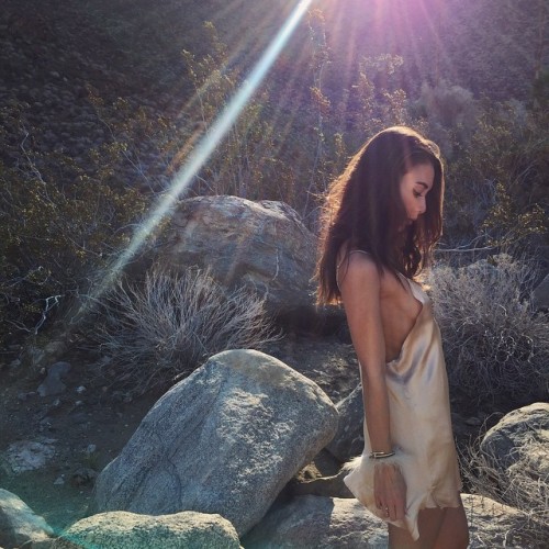 Some desert Rays in the Zillah slipdress (at City of Palm Springs)