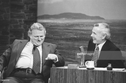 Charles Durning during an interview with Johnny Carson in 1975.