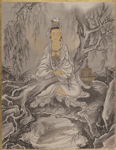 met-asian:白衣観音図|White-Robed Kannon by Kawanabe Kyōsai, Metropolitan Museum of Art: Asian ArtCharles 