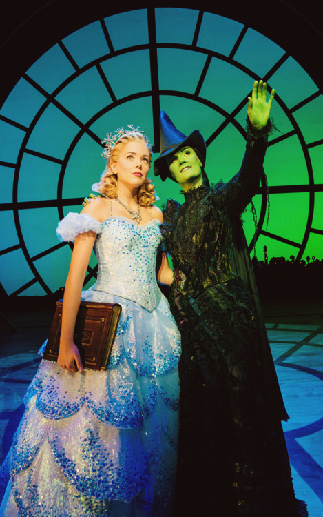 2013 Emily Tierney as Glinda; Nikki Davis-Jones as Elphaba UK/Ireland Touring Company - Photo by Mat