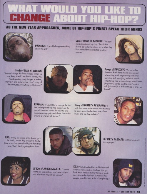 malcomxanaxxx:hiphopsoul-jalen:This is just fucking awesome. From The Source 1995 year-end wrap up i