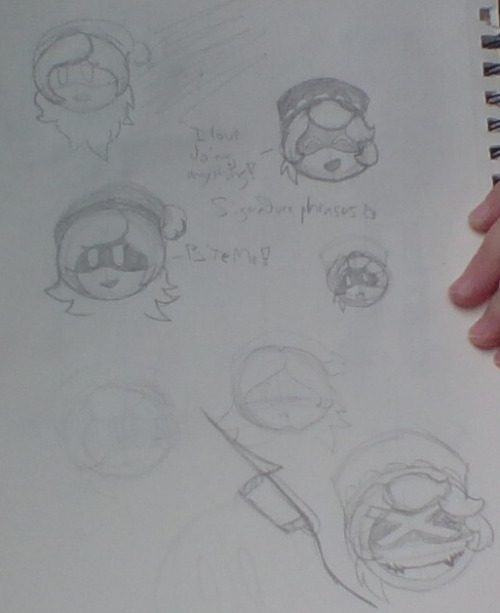 More Drawings!(part Of The Second Image Is N Saying "I Love Doing Anything!" And Uzi Saying "Bite Me!"