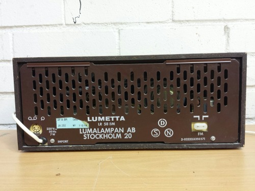 Luma LR 58 BM Lumetta Transistor Radio, 1968