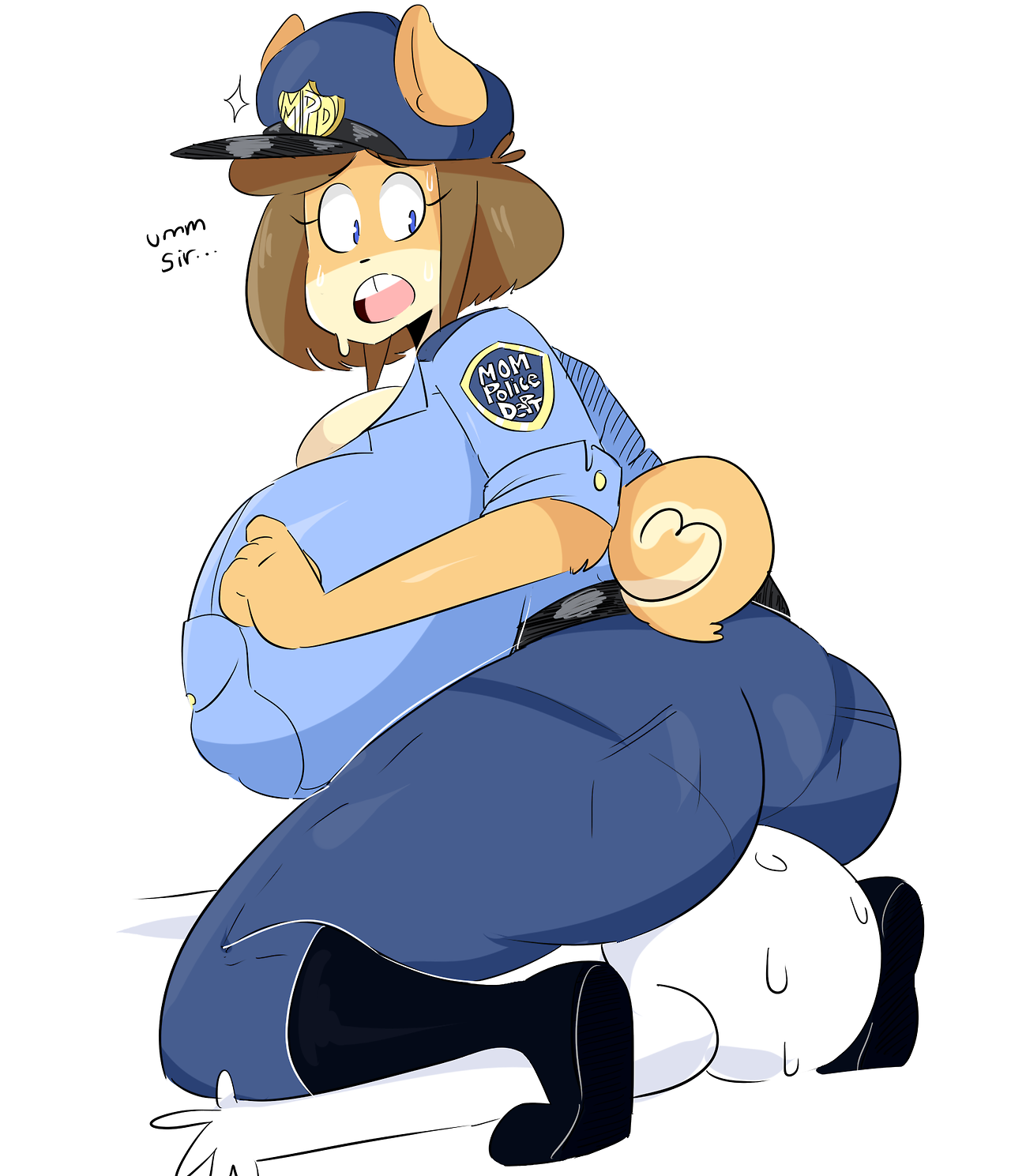 chaozdesignznsfw: bungee-gumu:  Officer Big Mama reporting for duty My twitter  God