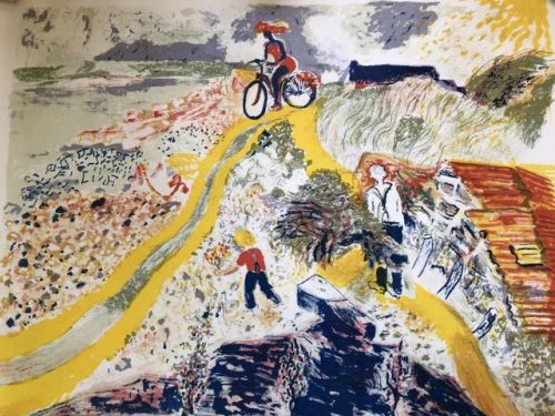 Marta cycling   -   Sven X-et Erixson , 1940Swedish, 1899-1970Lithograph,  96 x 72