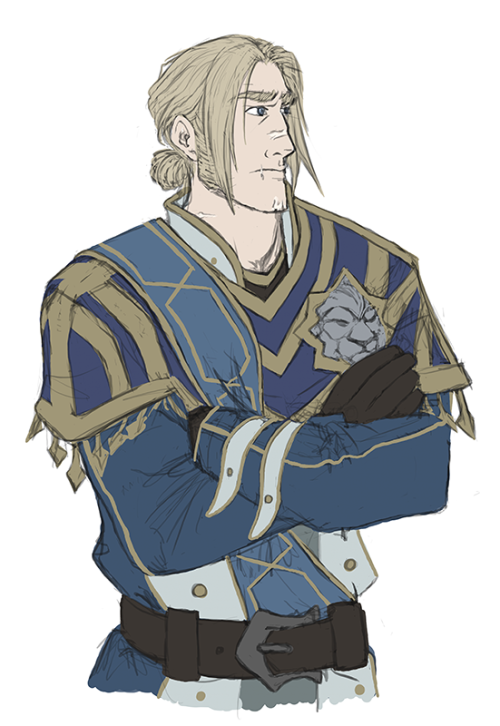 silriven:A few Anduin hair studies I did for friends.  Took the opportunity to play with sideburn le