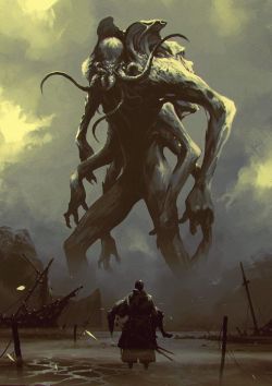 weirdletter:            Cthulhu (reference by Simon Lee), by Ömer Tunç, via Instagram.