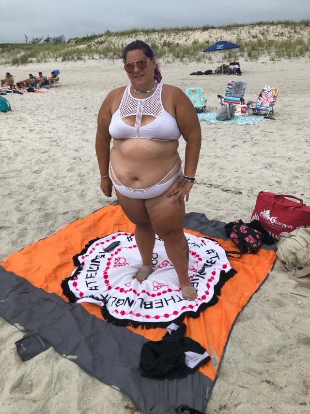 jaxfux1:He forced my pig ass to wear a whore bathing suit that showed off all my fat I have to let everyone on the beach know that im a pig cunt. That I’m here for pleasure of cock. I’m a cunt  😇 and obey my owner… sometimes 