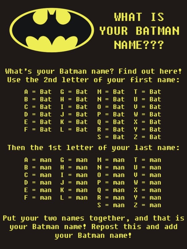 jongmarnie117:Batman LOLz# 5 What’s In A Name?READMORE?