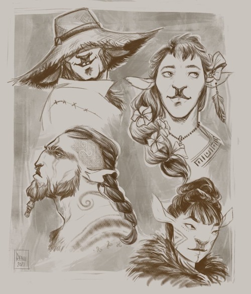 When sad, feeling detached and without purpose, draw Firbolgs. They have such a healing power  . . .