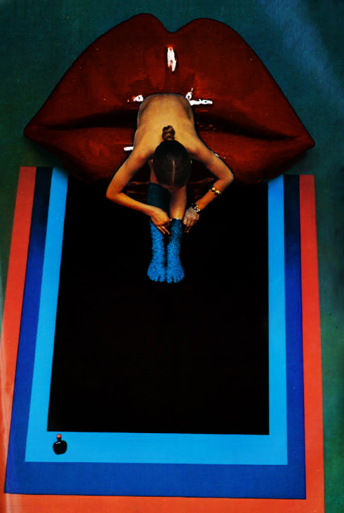 Louise Despointes by Guy Bourdin for Vogue Paris, December 1969