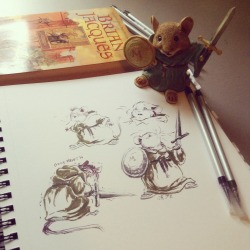 gracekraft:  Inktober day 7, rereading some Redwall made me want to sketch Matthias, a hero from my childhood.