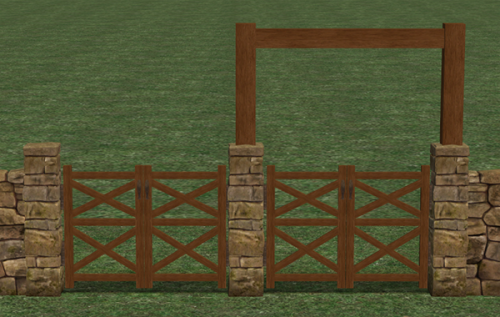 fracturedmoonlight: Farmer Thompson’s Gates (And Bonus Fence Recolors)So…Maxis just&hel